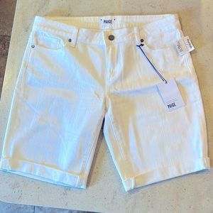 Paige 31 Waist Denim White Shorts